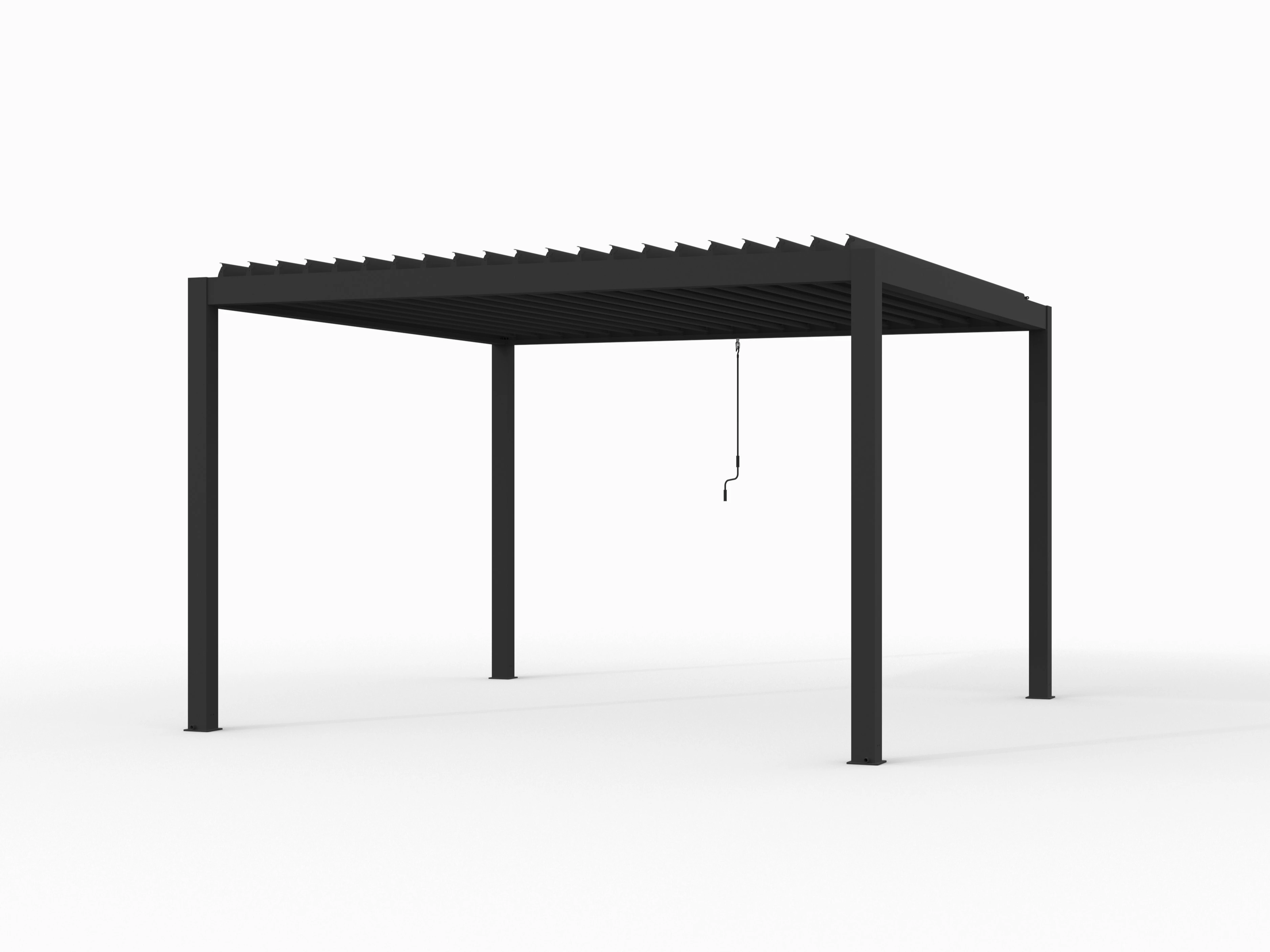 Aluminium Pergola Premium met Lamellen 400 x 400 cm - Afbeelding 1